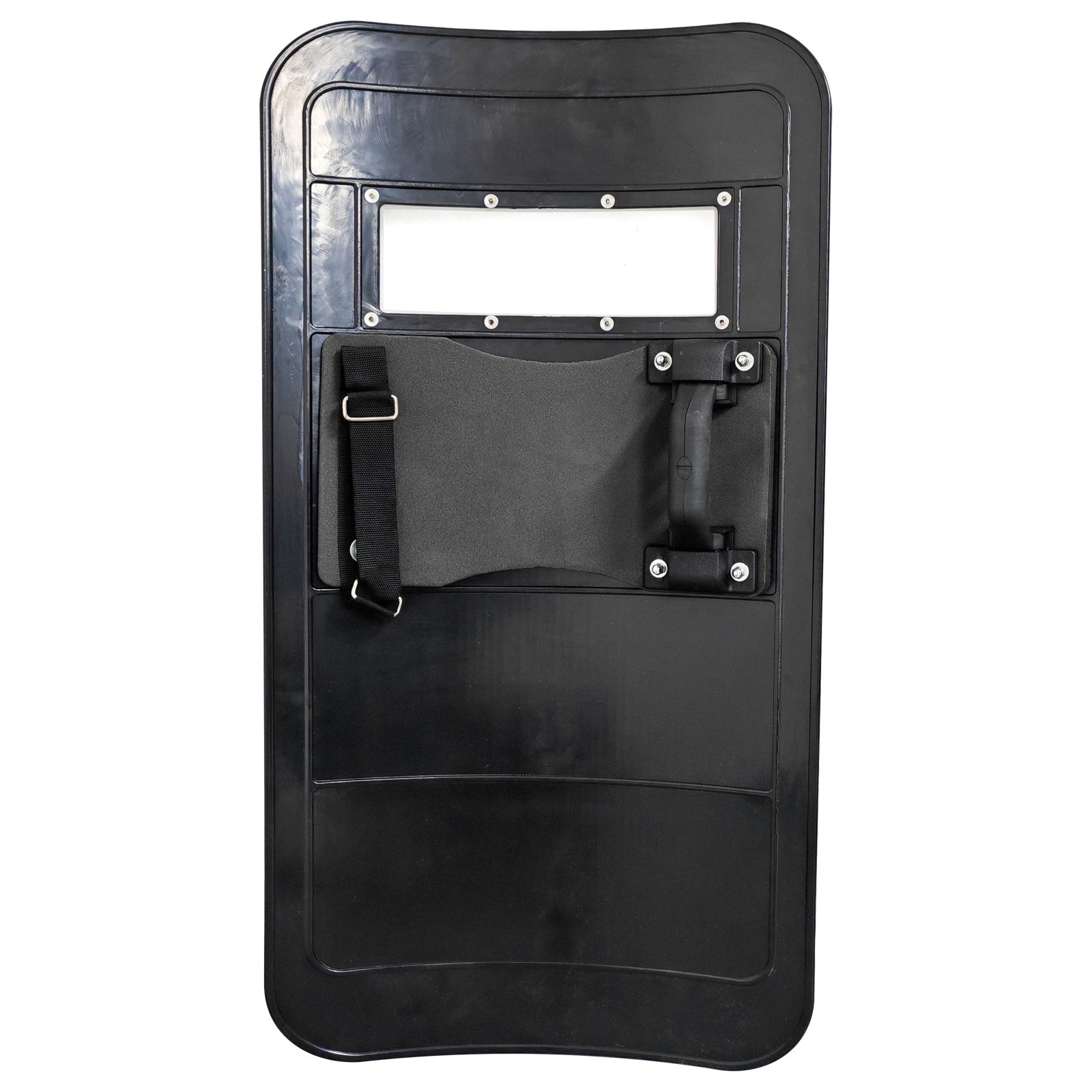 Black Four-Hole PC Riot Shield Security Protection High-quality PC Materials