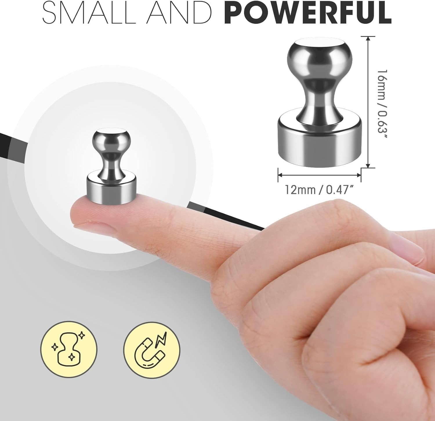 Innovative 48 Pack Magnetic Push Pins – Decorative & Functional for Everyday Use