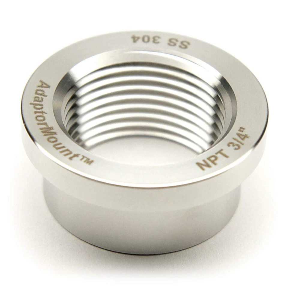 3/4″ NPT Stainless Steel 304 Female Threaded Stepped Weld Bung Mounting Fitti…