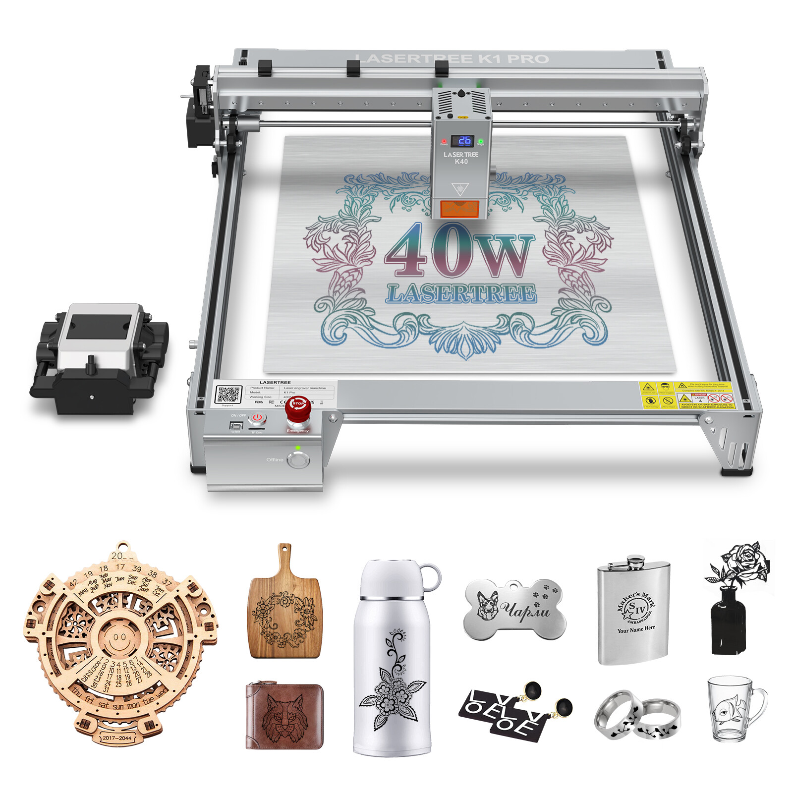 40W Laser Engraver, Laser Cutter and Engraver Machine for DIY Laser Engraving