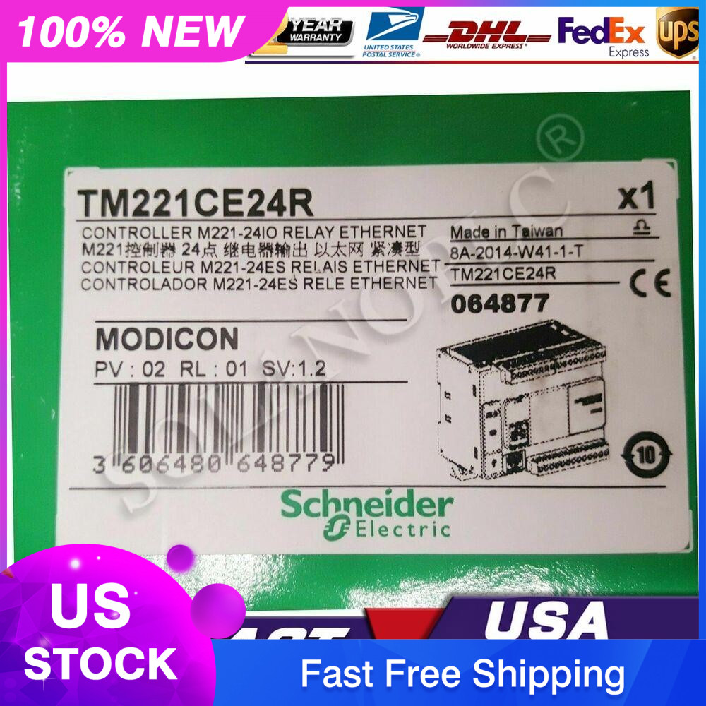 1PC Schneider TM221CE24R PLC Unit New In Box Fast Shipping