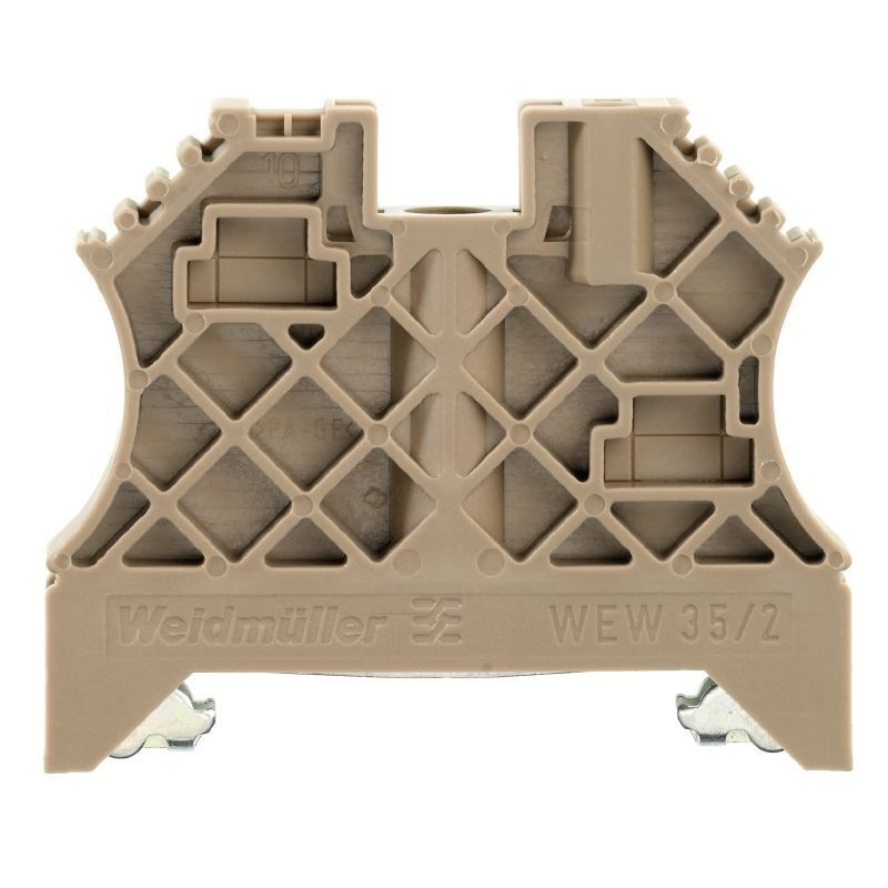 10pcs WEIDMULLER WEW 35/2 1061200000 end bracket dark beige New ✦KD *kk
