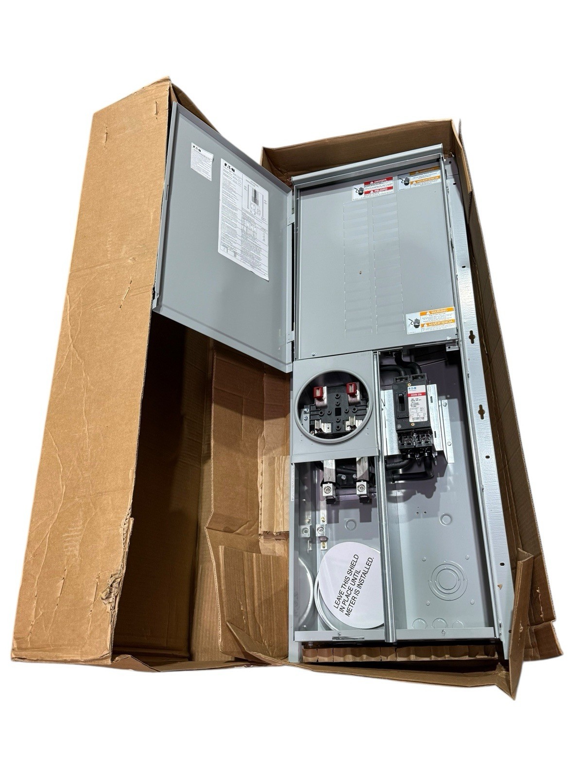 Eaton MBED3042PV200BF Outdoor Breaker Meter 200A 30 Space 1ph 3Wire 120/240v