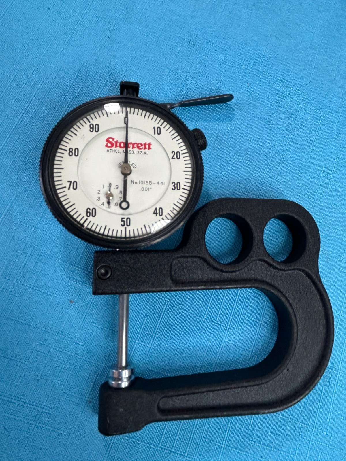 Starrett 1015BZ ~ 1015B-441 Portable Handle Dial Indicator Thickness Gage Machi