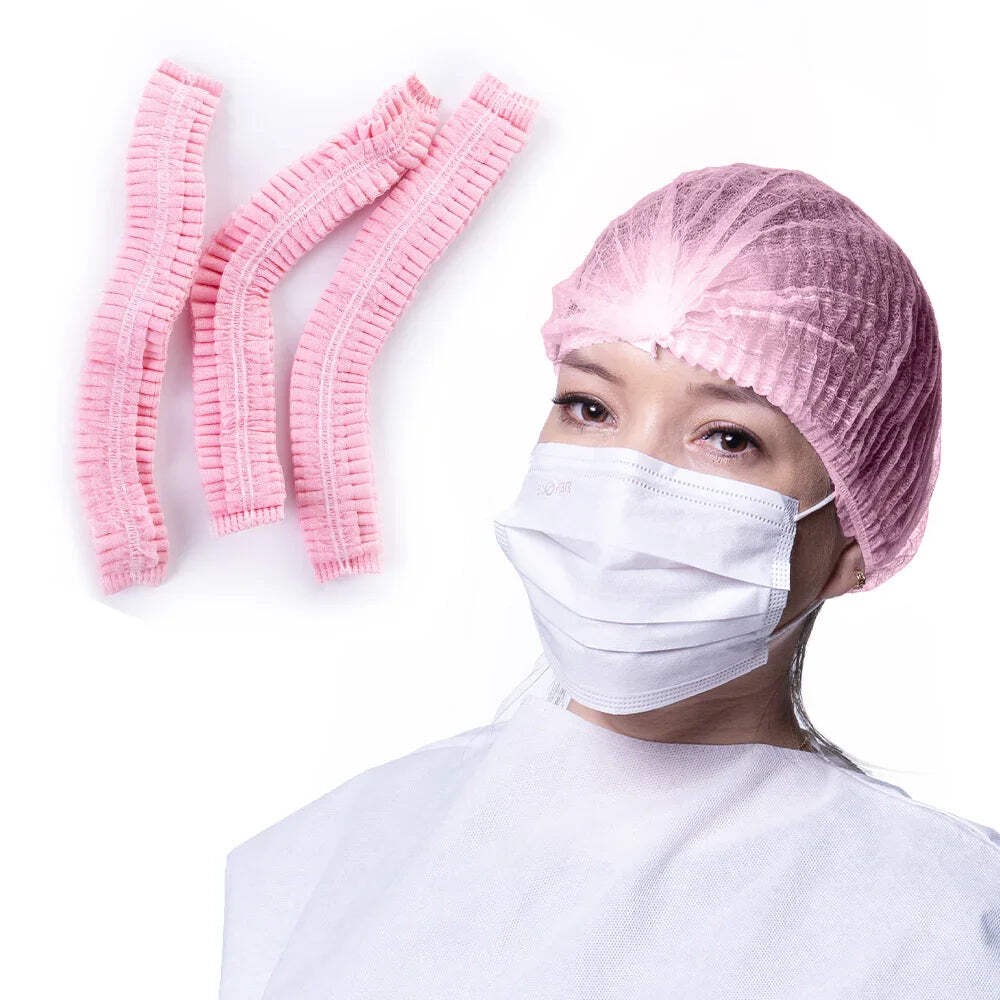 Disposable Bouffant Caps 1 Pack of 100 Protective Hair Covers