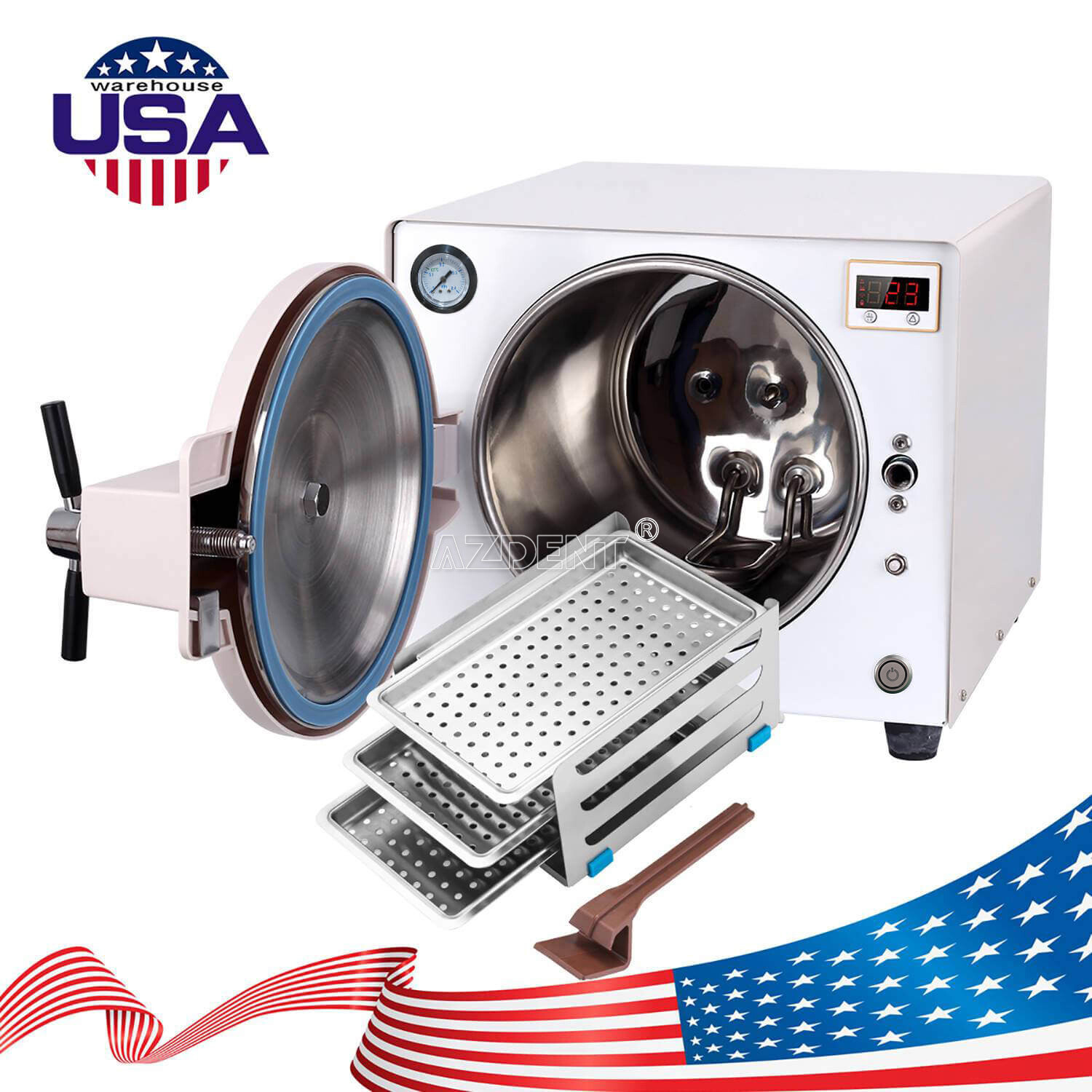 22L Class B Dental Autoclave Steam Sterilizer /Class N Sterilizer with Drying