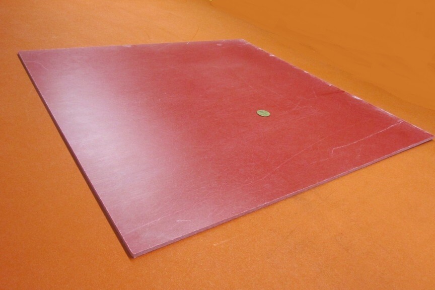 GPO3 Electrical Red Fiberglass Sheet 1/4″ Thick x 24.0″ Wide x 24.0″ Long