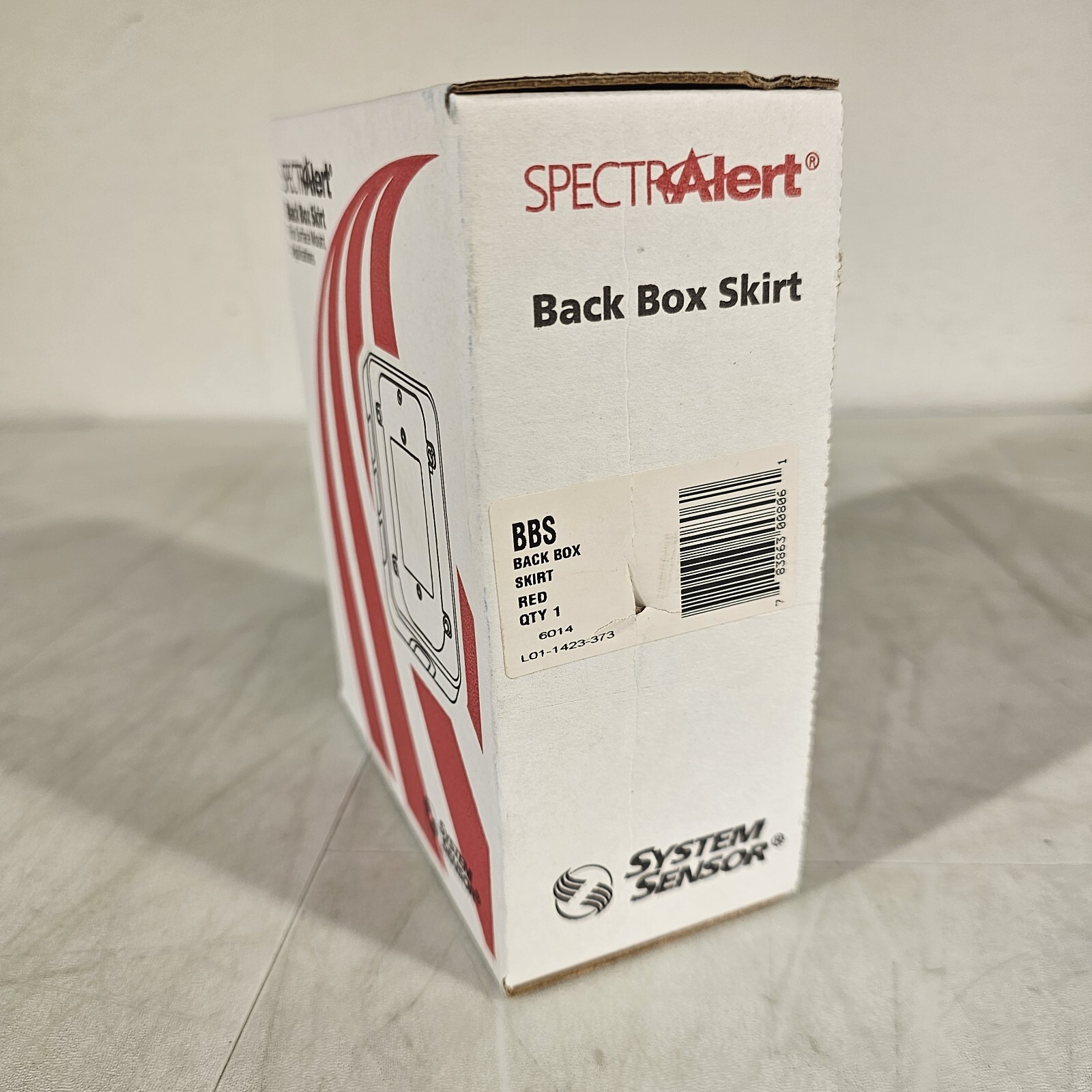 System Sensor BBS SpectrAlert Indoor Wall Back Box Skirt Red for Surface Mount