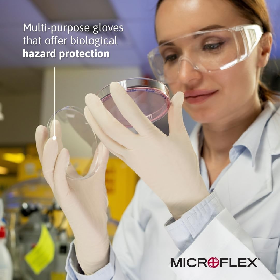 Microflex 10-754 Daily Defense Disposable Latex Gloves Cleaning Food Prep First