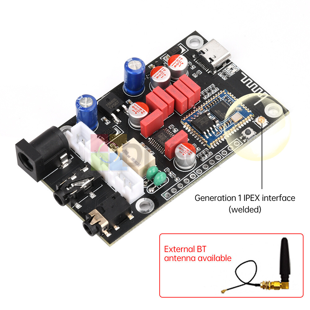 DC 8-24V Bluetooth 5.1 Audio Decoder Board APTX HD QCC5125 LDAC Receiver Board