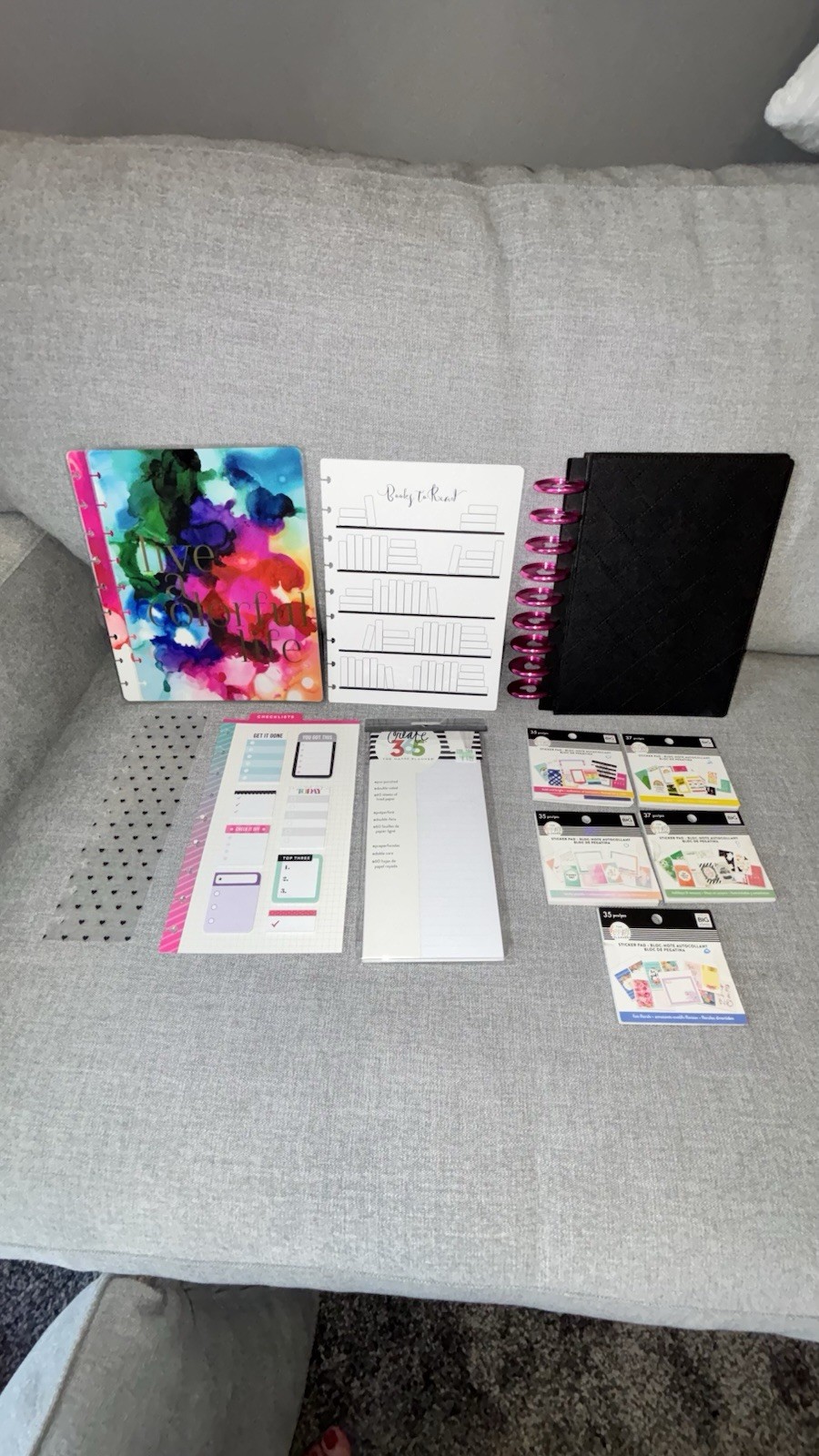 The Happy Planner Classic Size Lot-covers/discs/paper/sticker books
