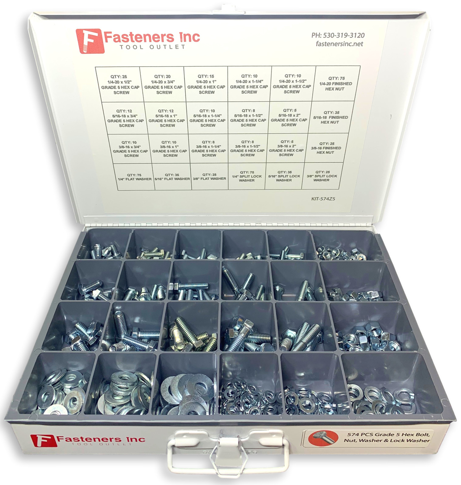 3/8-16 Hex Bolt Zinc Plated Grade 5 Cap Screw Coarse Thread (All Lengths & Qtys)
