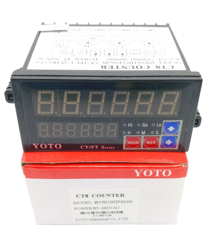 1PCS NEW YOTO CT8-PS61B PS61B CT8 COUNTER IN BOX 85-260VAC BRAND *vv