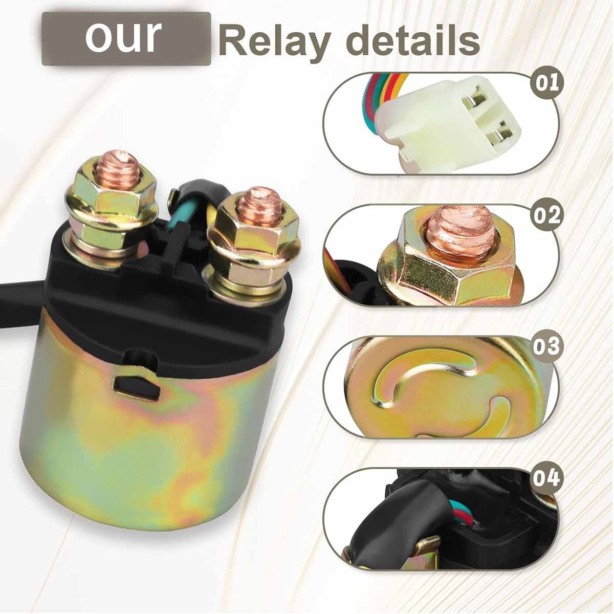 Rancher 420 Starter Solenoid Relay for Honda TRX420 Rancher 420 2007-2014 TRX350
