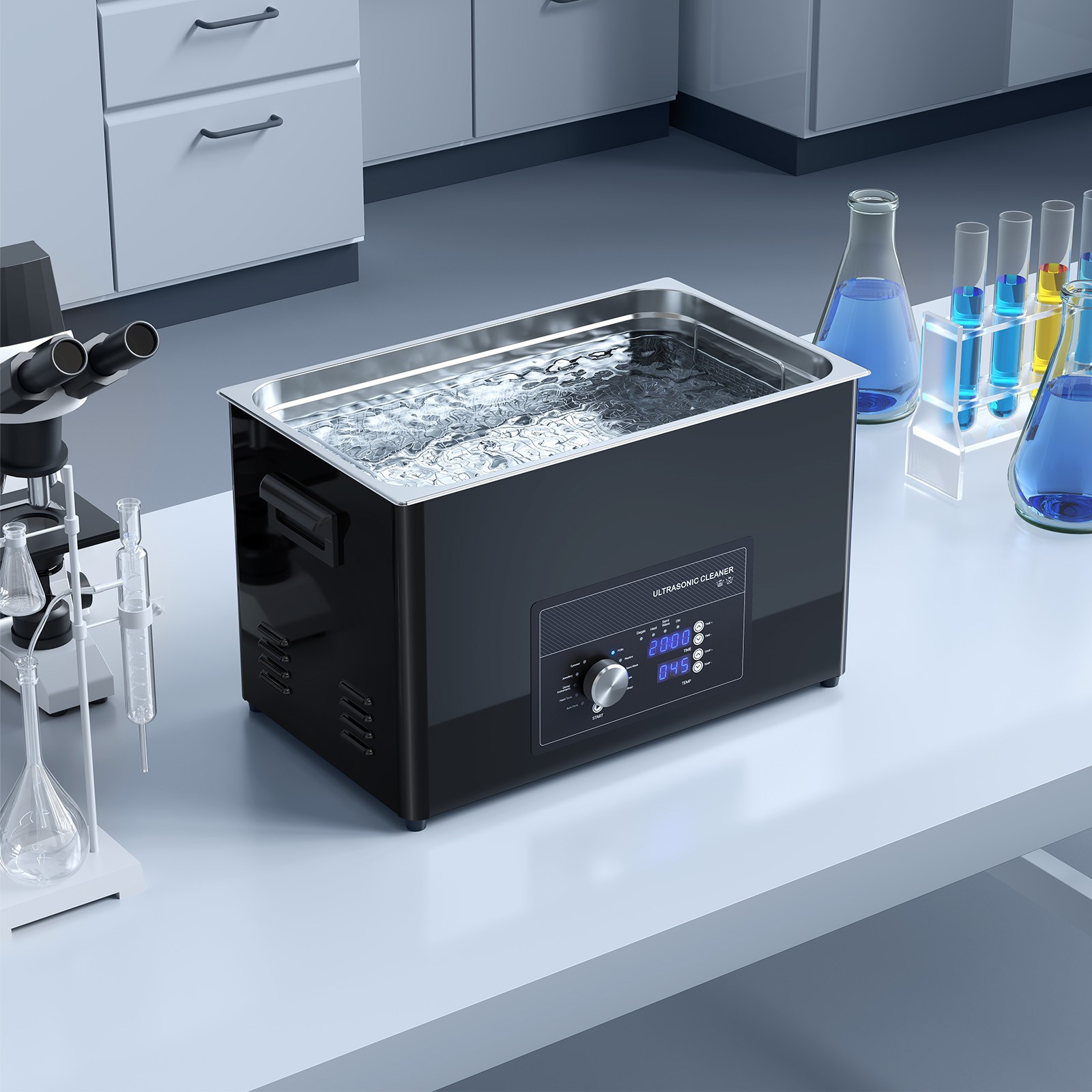 Uimoso 30L Ultrasonic Cleaning Machine with Adjustable Knob Control