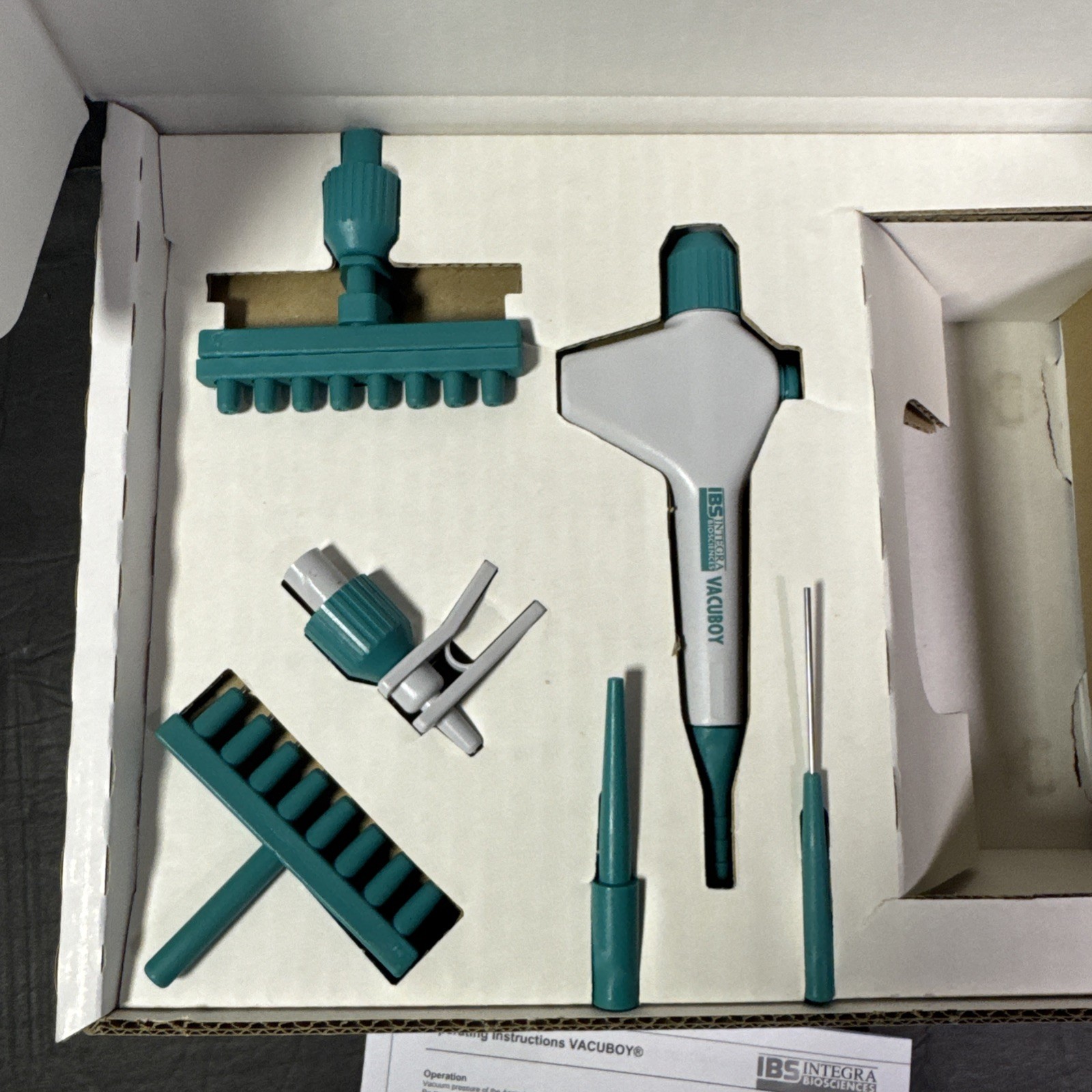 INTEGRA VACUBOY Hand Operator Set, Physical Laboratory, MPN 155500 Missing Stand