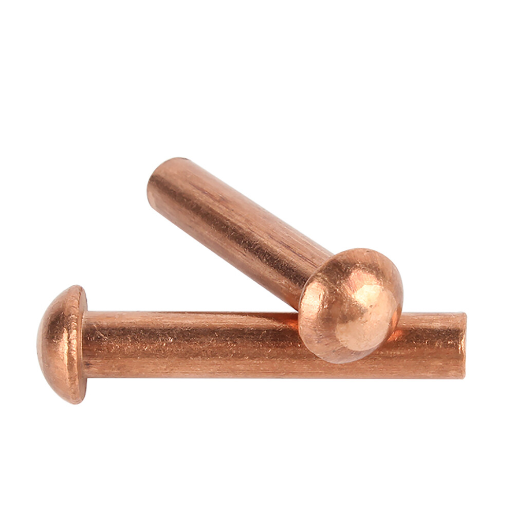 M1.5 M2 M2.5 M3 M4-M8 Solid Copper Round Pan Head Rivets Nut Hammer Rivet DIN660
