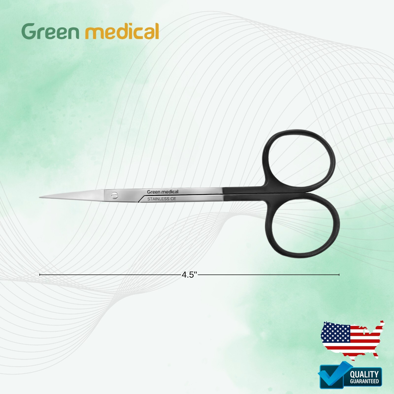 Supercut TC Iris Scissors 4.5″ Straight, Plastic Surgery Delicate Scissors