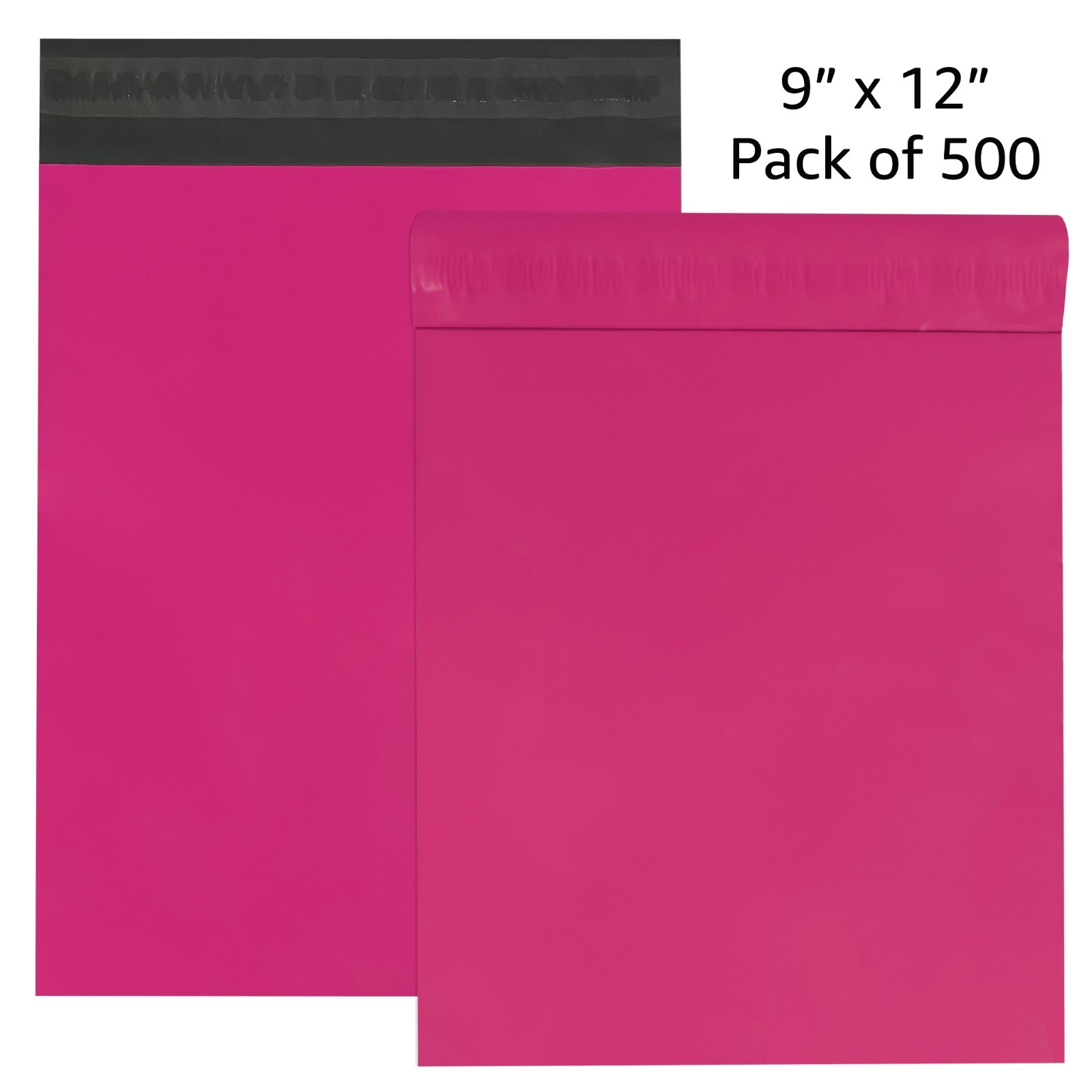 UOFFICE 500 Pink 9×12″ Poly Mailers Self-Seal Lightweight Shipping Bag