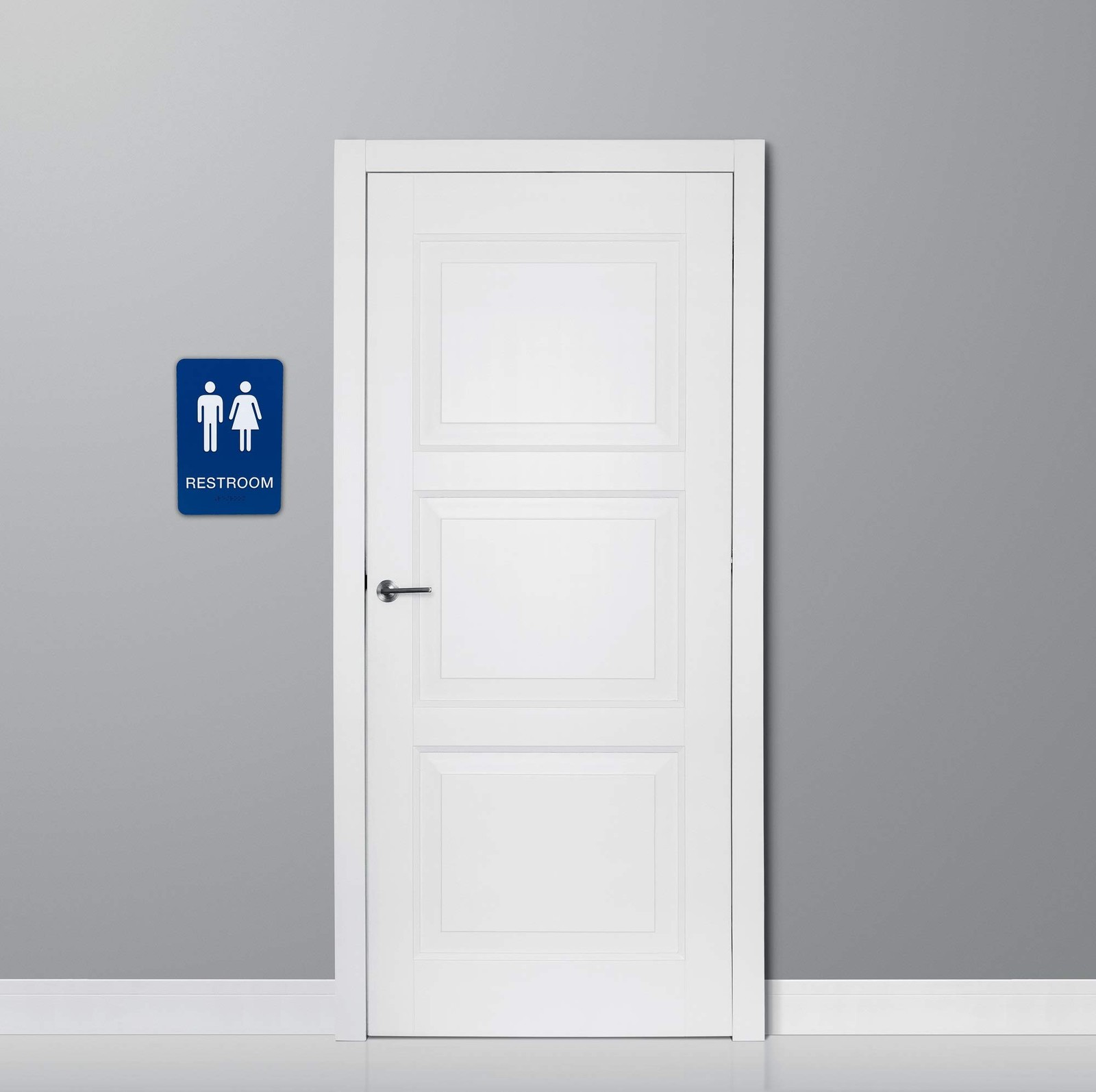 Non-Accessible/Wheelchair Unisex Gender Neutral ADA Restroom Bathroom Sign w/…