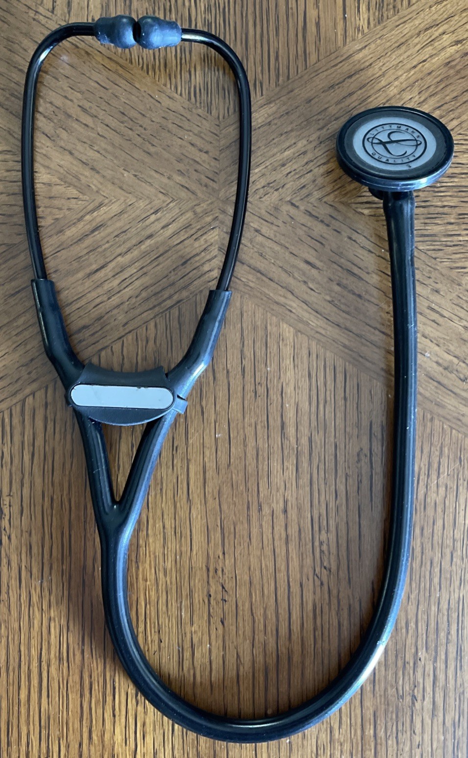 3M Master Cardiology Stethoscope, Stainless Steel with Black-Finish Chestpiece!