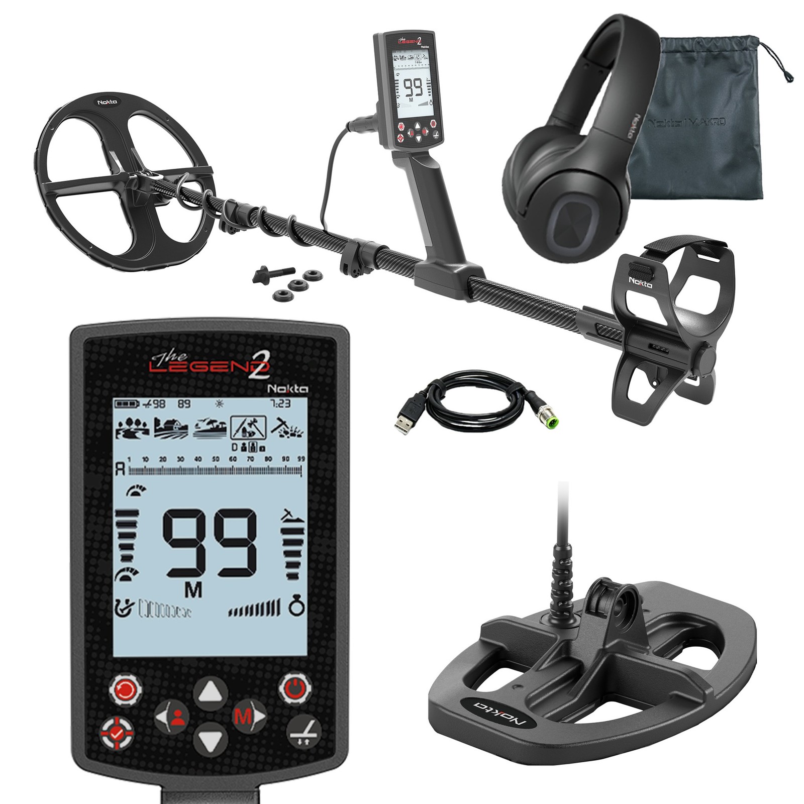 Nokta Legend 2 SMF Detector with FREE Accupoint Pinpointer and Leg Holster