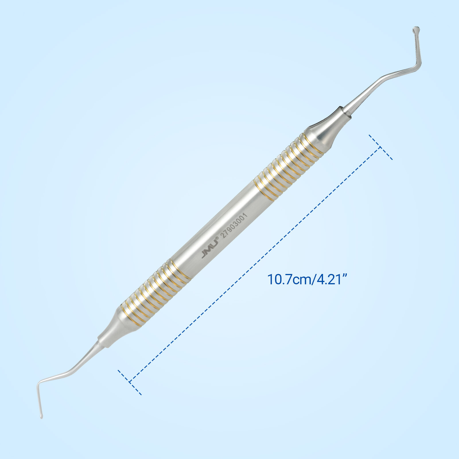JMU Cord Packer Dental Gingival 3Pcs Retraction NON-SERRATED Dental Instrument