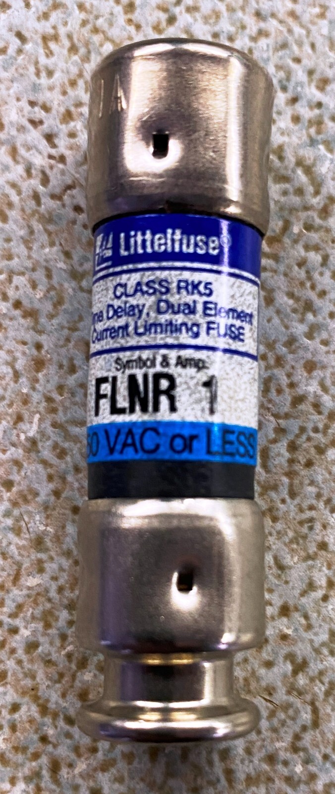 FLNR 1, Littelfuse Fuse, FLNR 1, Class RK5, 250 Volts, Lot of 5, New