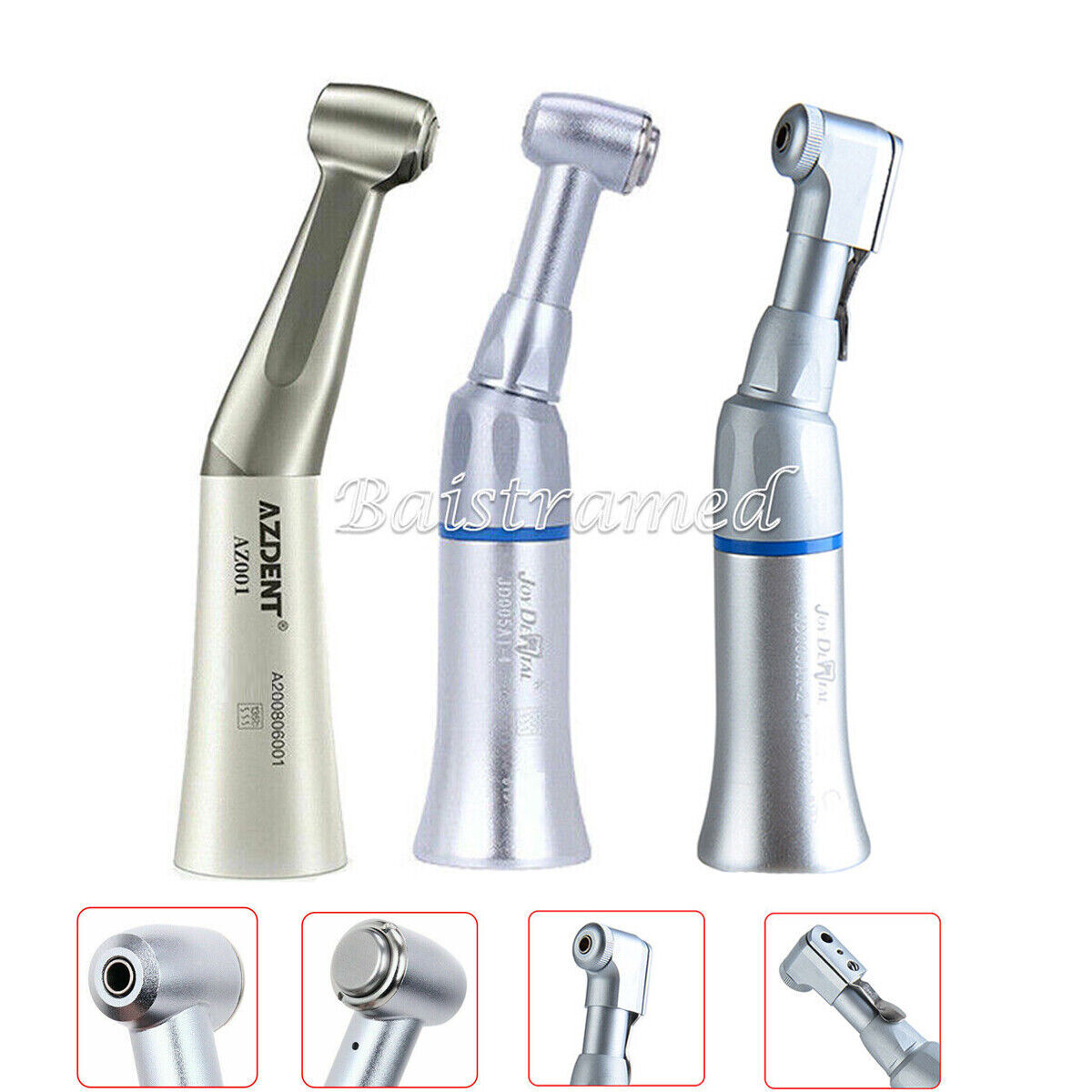 AZDENT Dental Slow Low Speed Contra Angle Handpiece E-type Push Button/Latch