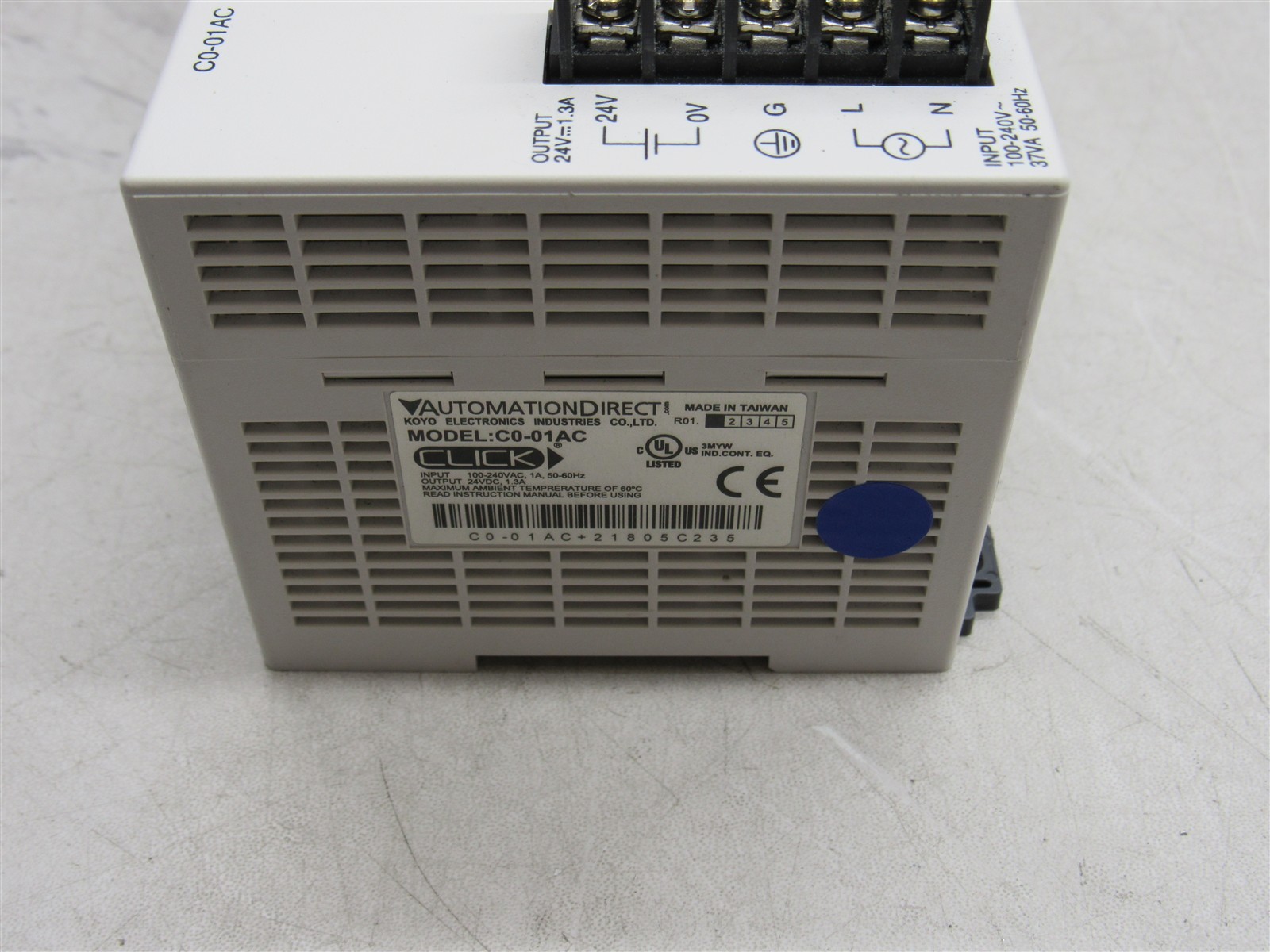 7 LOT Automation Direct 4x C0-04THM 1x C0-16TD2, C0-01-DD1-D, C0-01AC Modules