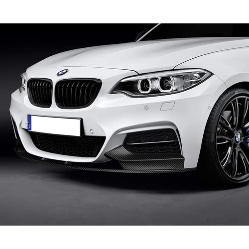 4pcs Front Bumper Lip Spoiler Splitter BMW F22 F23 2Series M-Tech 14-21 Carbon