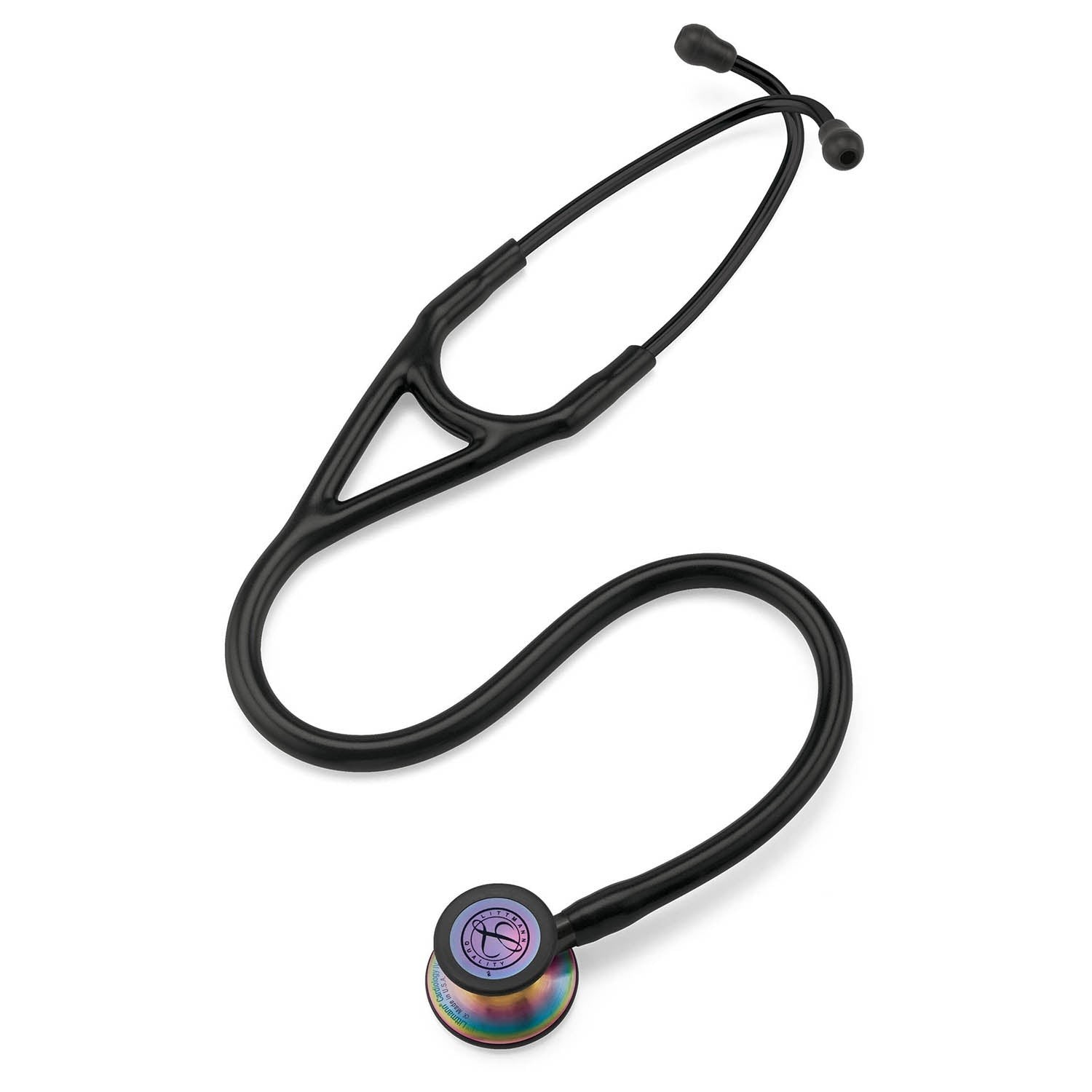 3M™ Littmann® Cardiology IV Stethoscope Black – Rainbow Edition 27 inch, 6165