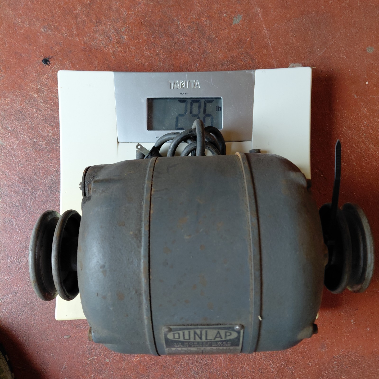 See Video Vintage Sears DUNLAP 1/3 HP Split Phase 115V 1750 RPM Motor 1/2” Shaft