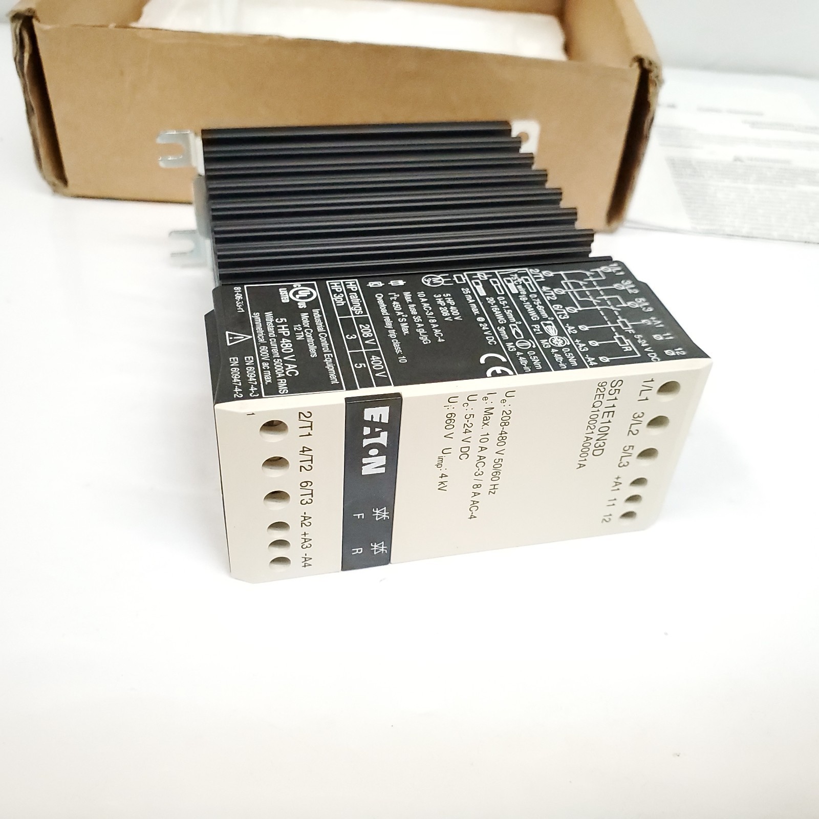 Cutler-Hammer S511E10N3D Semiconductor Reversing Contactor 10A 208-480V