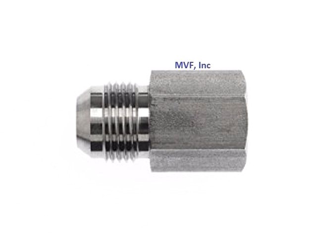1/4″ Male JIC X 1/4″ Female NPTF, 37° Flare to Pipe Adapter Hydraulic 2405-04-04