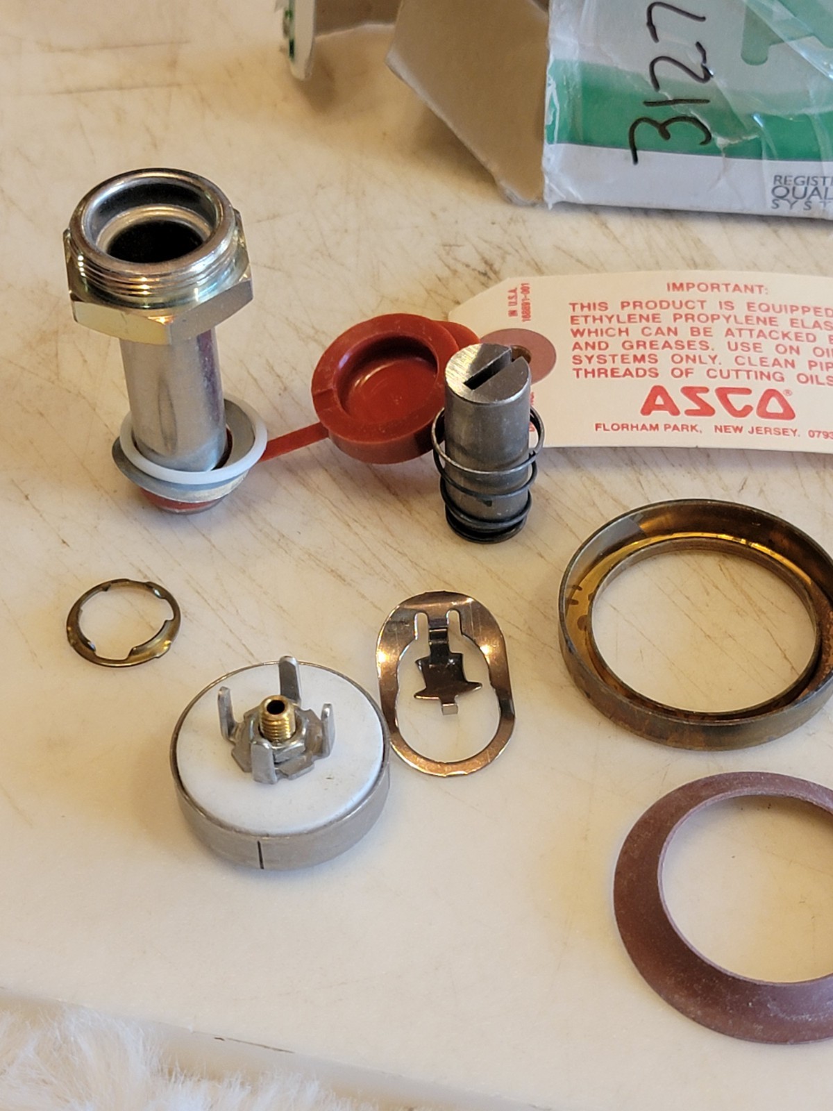 Asco 312712 Valve Rebuild Kit, With Instructions. FreeShipL48