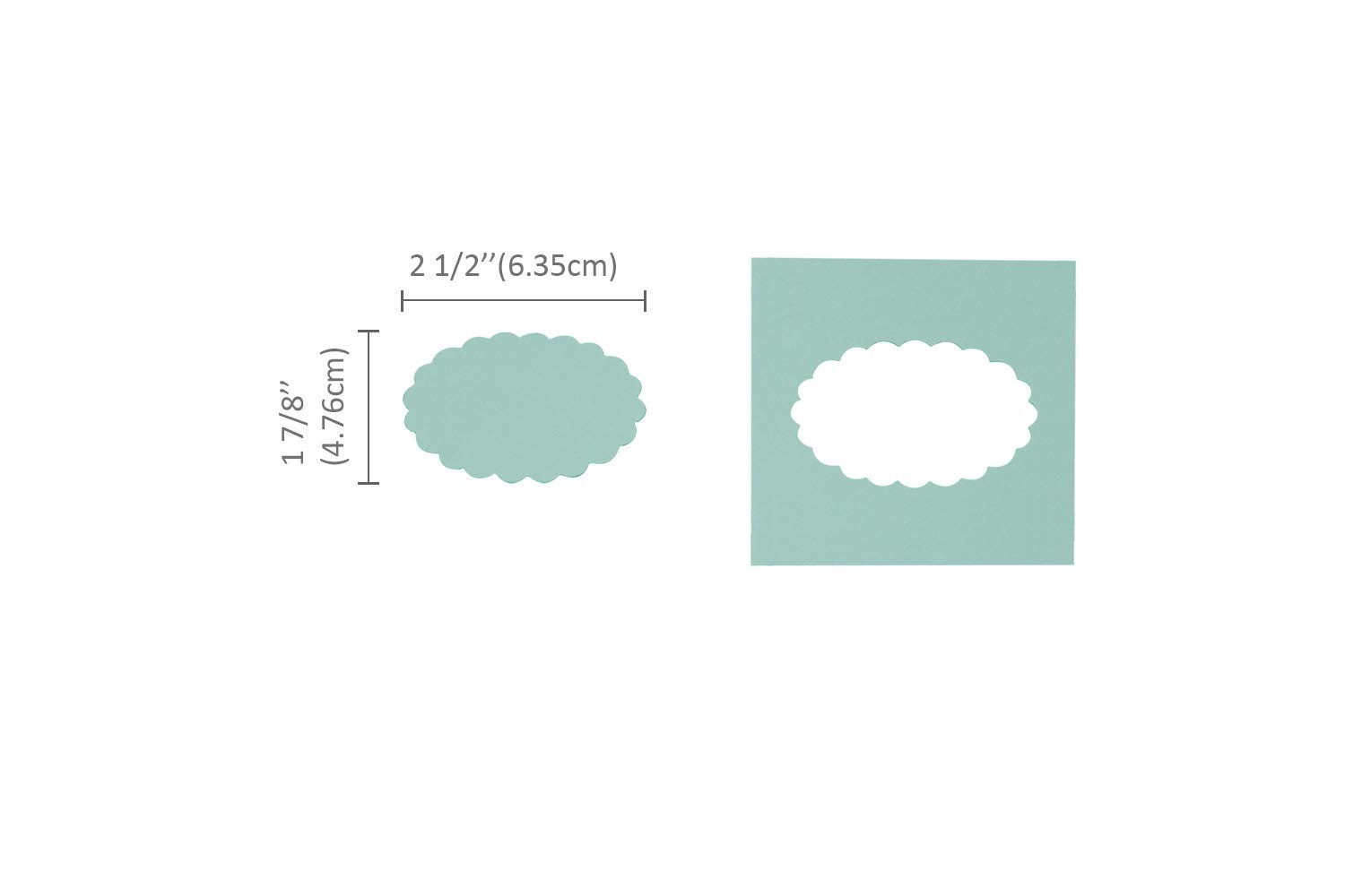 Scalloped Oval 2.5 Inch Paper Craft Punch Lever Ellipse Hole Puncher Crafts