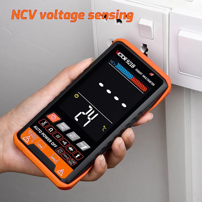 Professional Auto Range Tester Multimeter Color Screen OHM NCV Voltage Meter