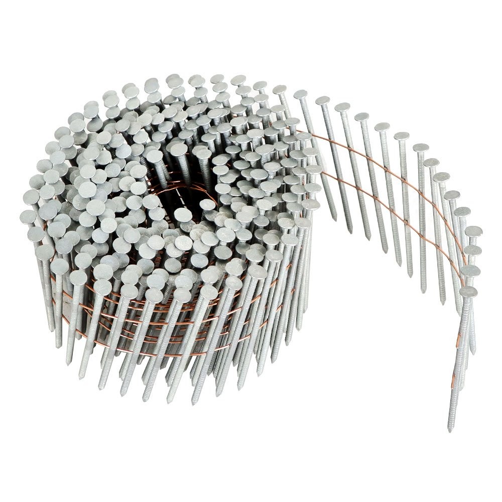 3600Pc Siding Nails 2-1/2 «x .092» 15 Degree Collated Wire Coil Full Round Head