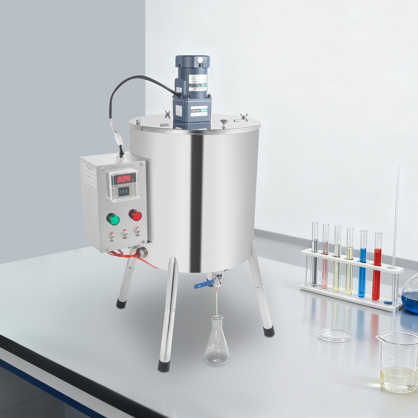 Liquid Filling Machine Bottle Filler Heating Mixing Filling Machine 30L/8gal