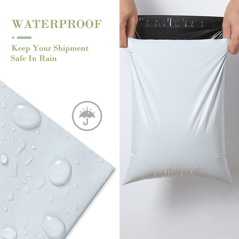 Polyethylene Waterproof Mailing Courier Bags White 12×15.5 in 10/20/30/50/60 pcs
