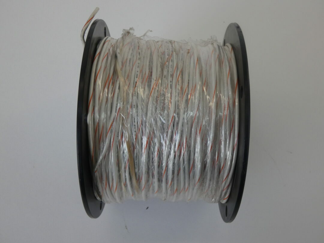 Allied Wire & Cable 32056 Wire Spool, 500′, 18 AWG, White/Orange – NEW Surplus!
