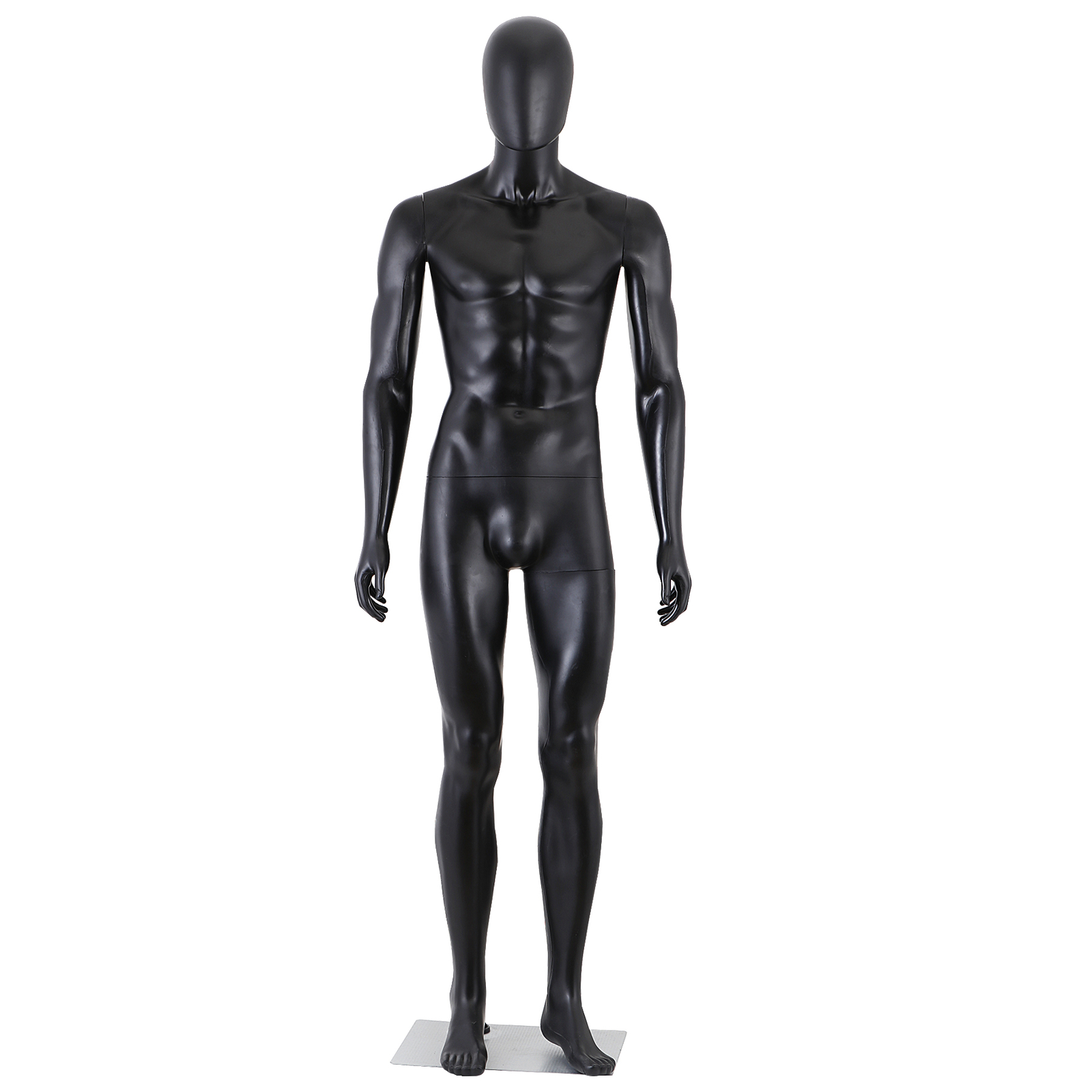 Male Mannequin Dress Form 73″ Adjustable Mannequin Full Body Stand w/Base Black