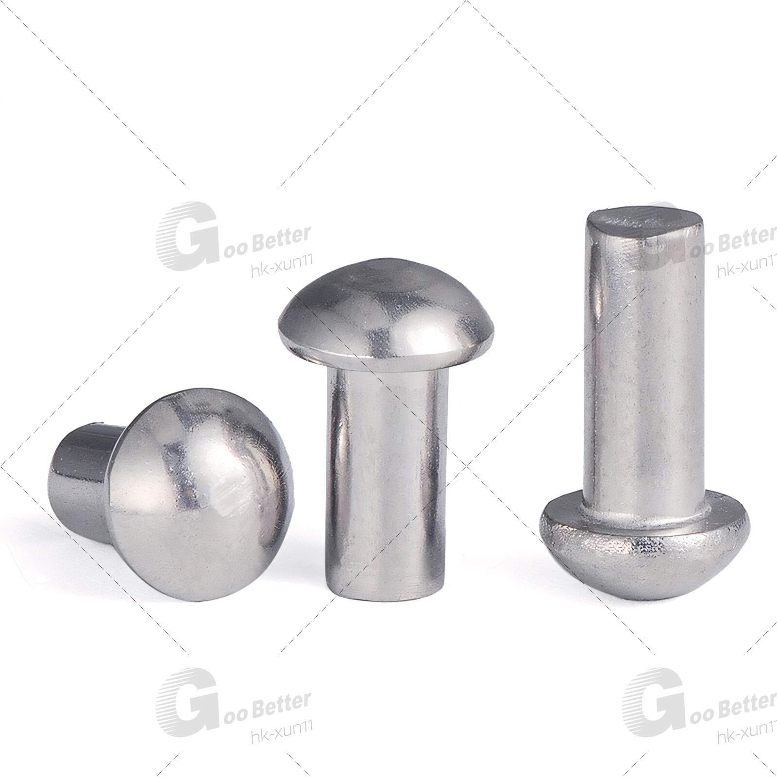 Solid Aluminium Button / Dome Round Head Rivets DIN 660 M2 M2.5 M3 M4