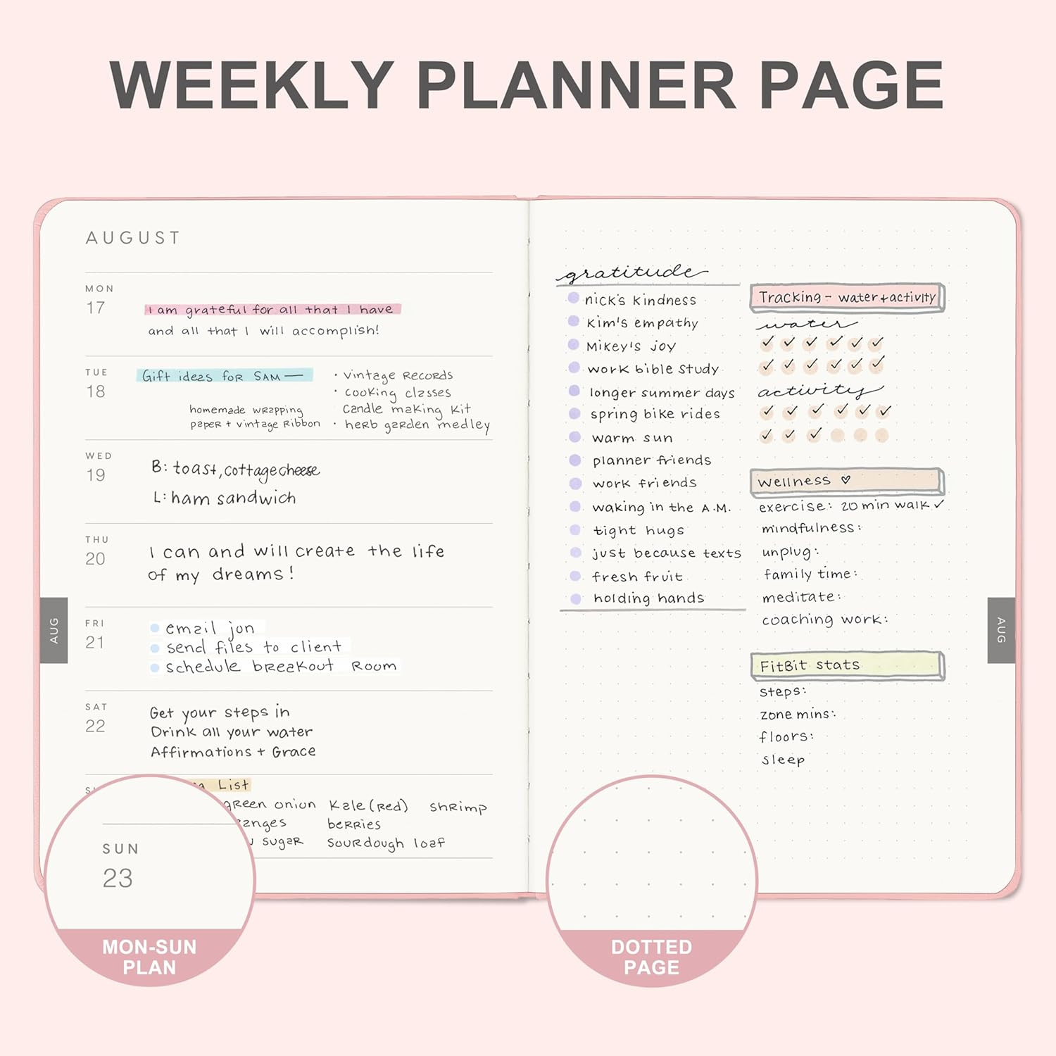 And Per Se 2026 Planner, 15 Months Hardcover Daily, Weekly & Monthly Planner, A5