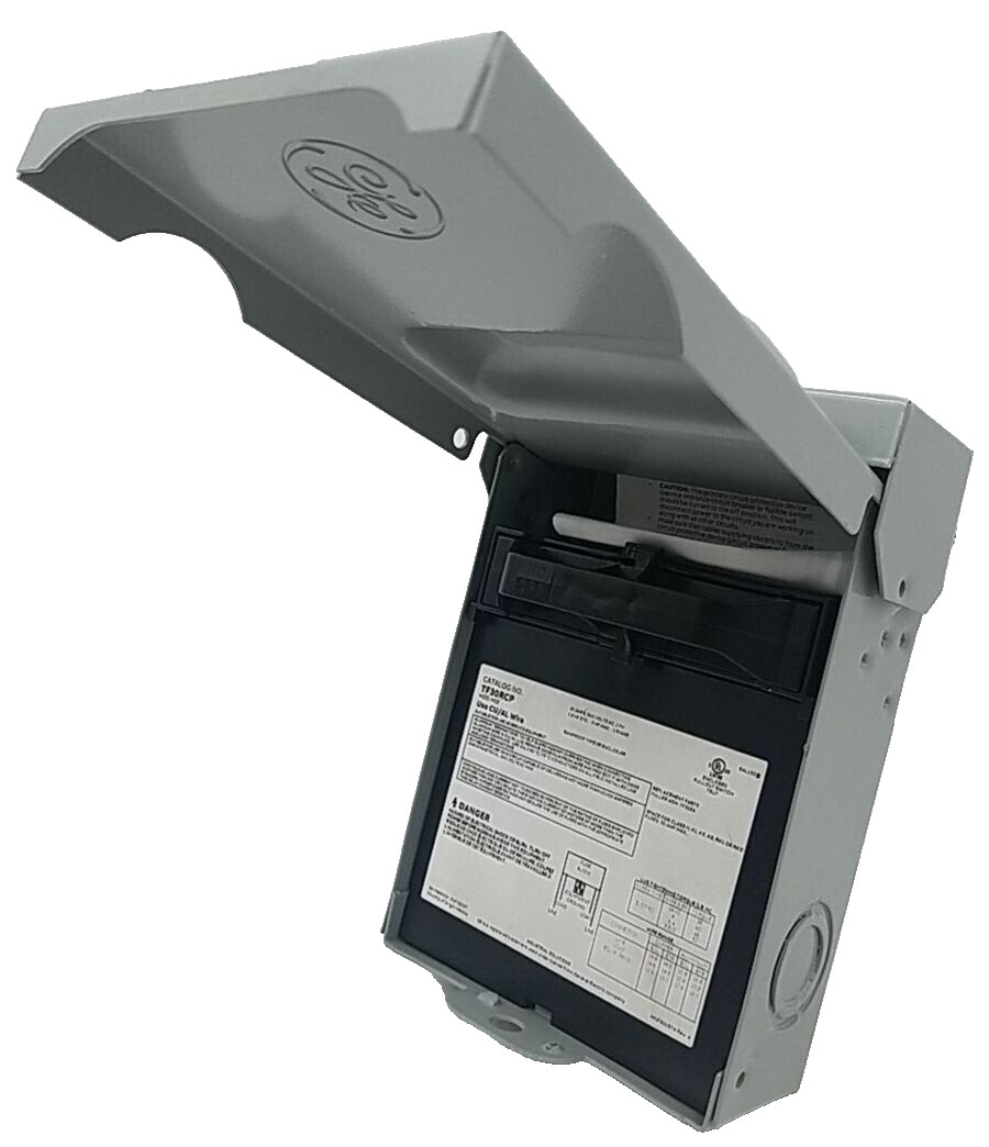 GE TF30RCP Safety Disconnect Switch 30A 240V Rainproof Surface Mount