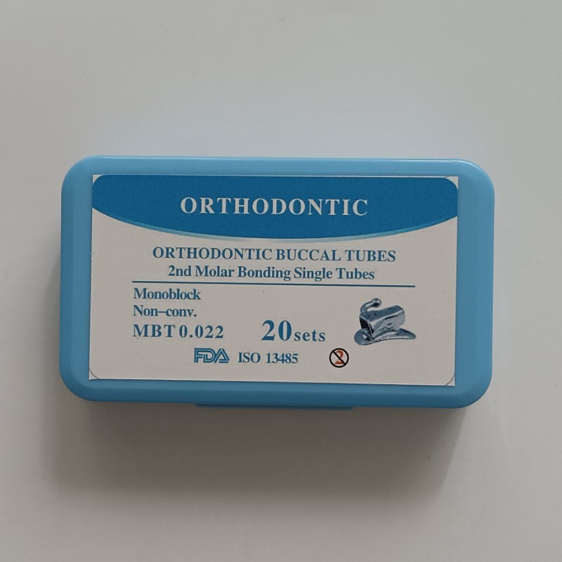 Dental Orthodontic Bondable Buccal Tubes MBT ROTH 022 1st 2nd Molar Non-conv