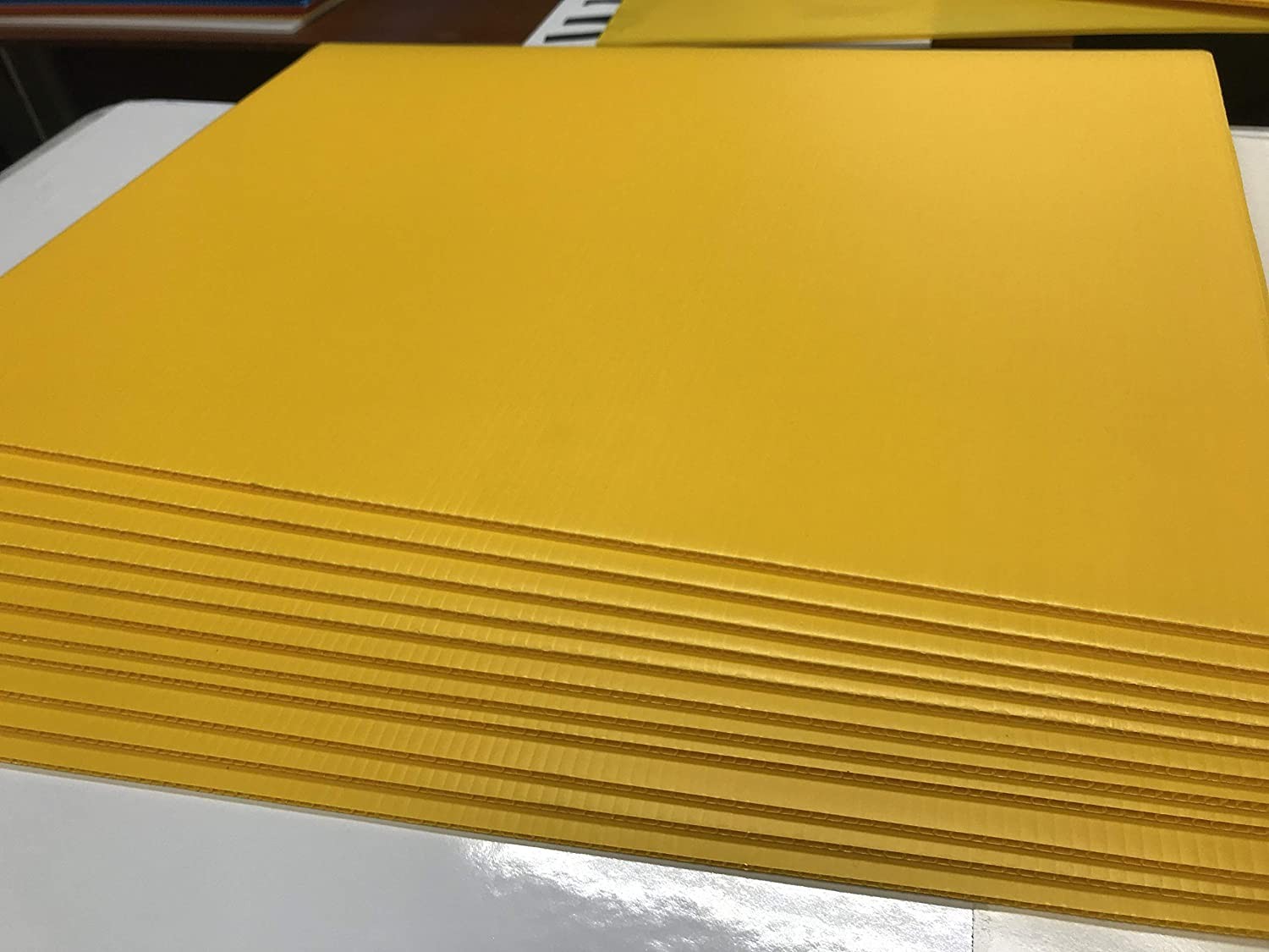 50 Yellow Signs Blank 18” X 24” x4 mm Corrugated Plastic 50 Pcs Ship Same Day