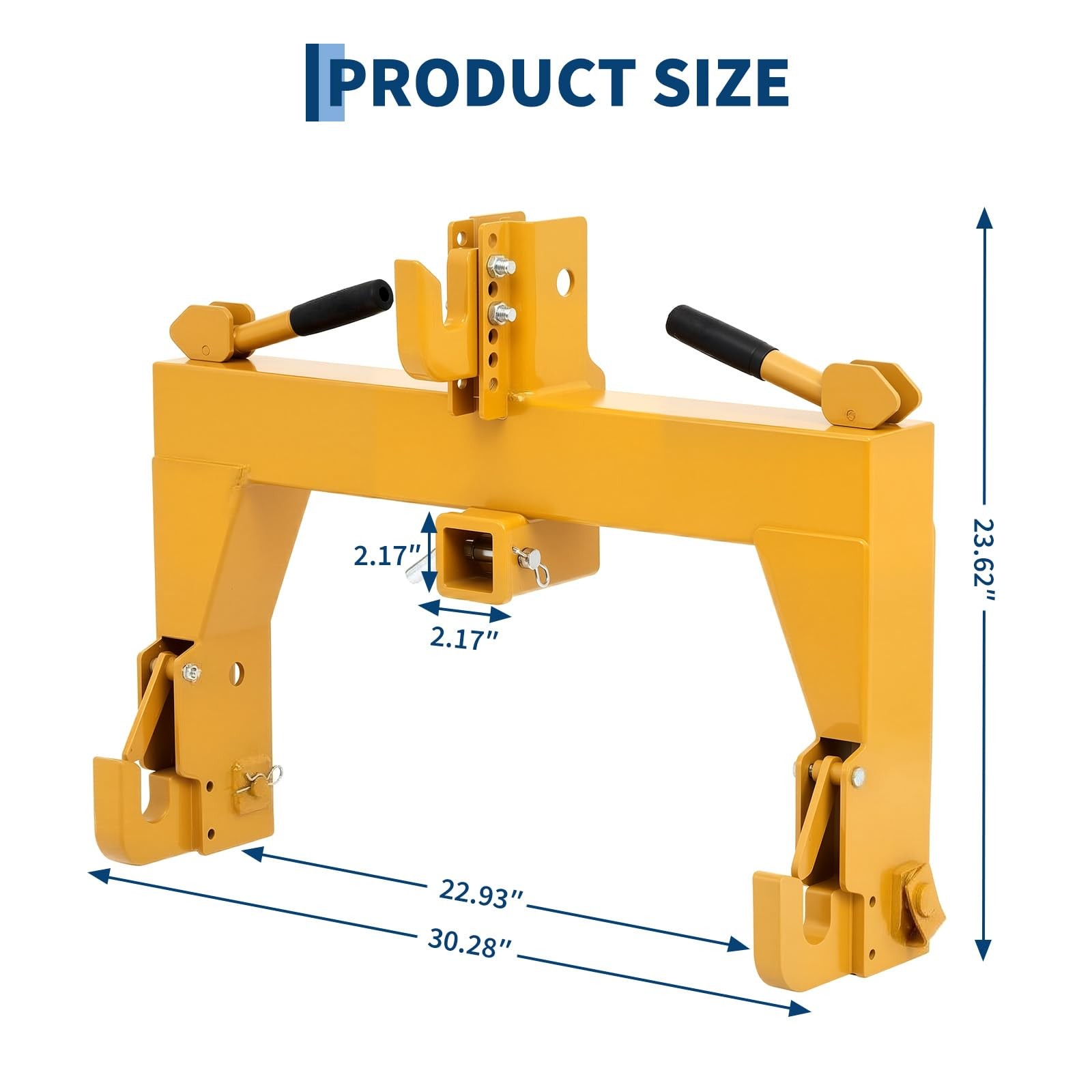 GARVEE 3-Point Quick Hitch for Category 1 Tractors 3000 LB Lifting w/2 Receivers