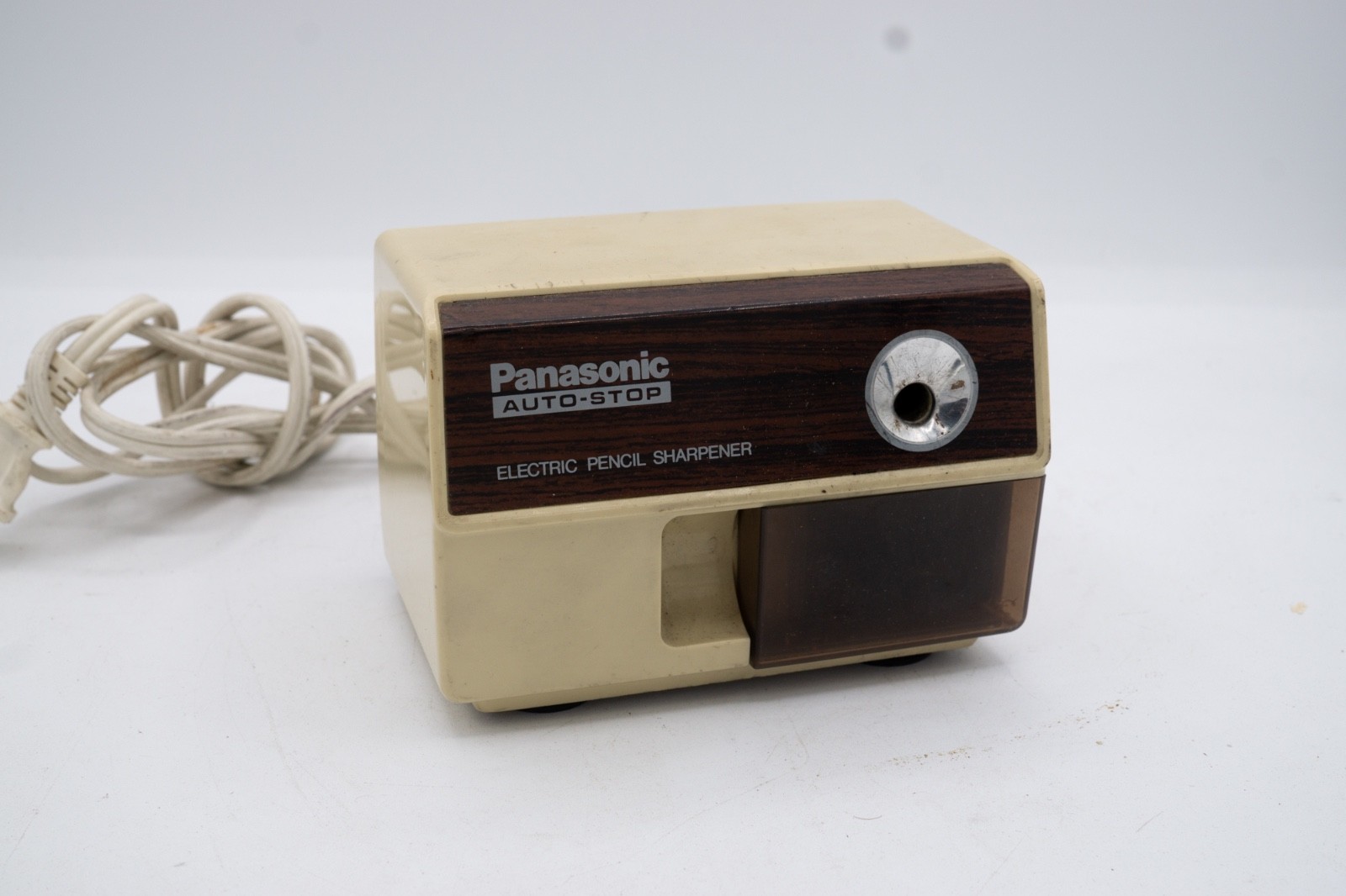 Vintage Panasonic KP-110 Electric Pencil Sharpener Auto-Stop Tested Japan